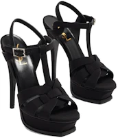 Shop (W) Sandalias Saint Laurent Tribute 'Correa Tejida Negra' 764348AAAKY1000