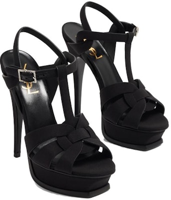 (Women) Saint Laurent Tribute Sandals 'Black Woven Strap' 764348AAAKY1000 Shop (Women) Saint Laurent Tribute Sandals 'Black Woven Strap' 764348AAAKY1000