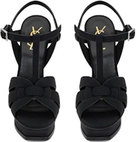 Purchase (W) Sandalias Saint Laurent Tribute 'Correa Tejida Negra' 764348AAAKY1000