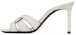 (W) Saint Laurent Tribute Putih 'Sandal Gelincir Fesyen Selesa' 688671AAAHQ9013