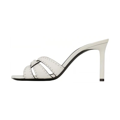 (W) Saint Laurent Tribute White 'CMFTable Mule Fashion Slide'