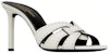 (W) Saint Laurent Tribute Putih 'Sandal Gelincir Fesyen Selesa' 688671AAAHQ9013