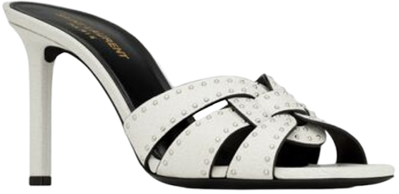 (W) Saint Laurent Tribute Blanco 'Sandalias Cómodas de Moda Mule' 688671AAAHQ9013 Order (W) Saint Laurent Tribute Blanco 'Sandalias Cómodas de Moda Mule' 688671AAAHQ9013