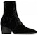 (W) Saint Laurent Vassili 'Zip Baldu Hitam' 711275AAAPM1000
