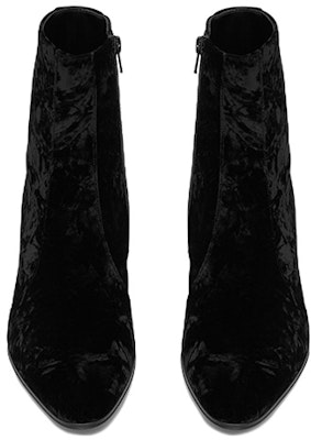 (Women) Saint Laurent Vassili 'Black Velvet Zip' 711275AAAPM1000 Shop (Women) Saint Laurent Vassili 'Black Velvet Zip' 711275AAAPM1000