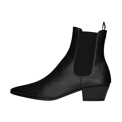 (W) Saint Laurent Vassili Chelsea Boot 'Smooth Black Leather'