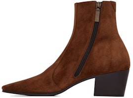 (Women) Saint Laurent Vassili Zip Boot 'Brown Suede' 66917727D002708 (Women) Saint Laurent Vassili Zip Boot 'Brown Suede' 66917727D002708