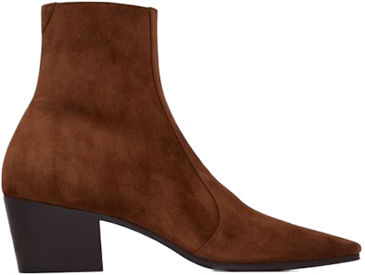 (Women) Saint Laurent Vassili Zip Boot 'Brown Suede' 66917727D002708 Order (Women) Saint Laurent Vassili Zip Boot 'Brown Suede' 66917727D002708