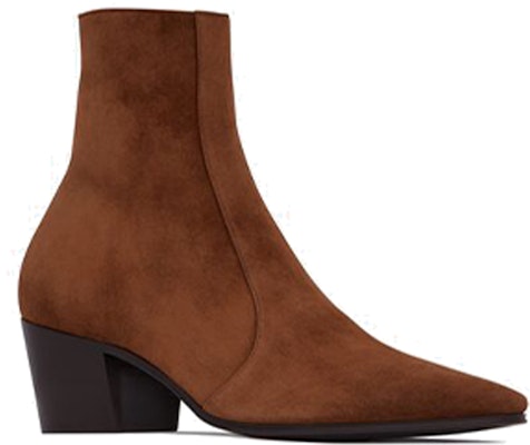(Women) Saint Laurent Vassili Zip Boot 'Brown Suede' 66917727D002708 Lookbook (Women) Saint Laurent Vassili Zip Boot 'Brown Suede' 66917727D002708