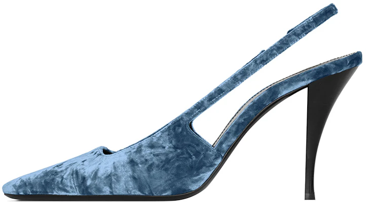 (Women) Saint Laurent Velvet Blade 'Blue' 709185AAAPM4741 Buy (Women) Saint Laurent Velvet Blade 'Blue' 709185AAAPM4741