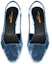 Shop (Women) Saint Laurent Velvet Blade 'Blue' 709185AAAPM4741