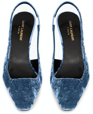 (Women) Saint Laurent Velvet Blade 'Blue' 709185AAAPM4741 Shop (Women) Saint Laurent Velvet Blade 'Blue' 709185AAAPM4741