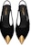 (W) Saint Laurent Vesper 'Black Tweed Slingback Heels' Tumit Tinggi Hitam Tweed 6739060COKK1000
