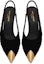 Shop (W) Saint Laurent Vesper 'Black Tweed Slingback Heels' Tumit Tinggi Hitam Tweed 6739060COKK1000