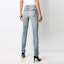 Details for (Women) SAINT LAURENT Vintage Distressed Mid-Rise Logo Patch Jeans Women Denim Blue 614447Y507X4986