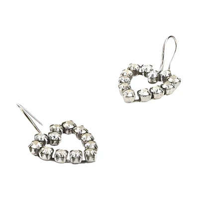 (Women) SAINT LAURENT Vintage Heart Brass Earrings for Women. 683265Y15269314