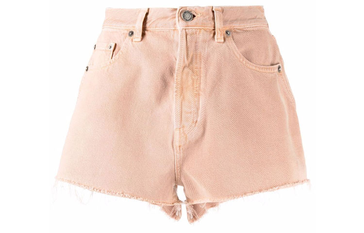 Lookbook (Women) SAINT LAURENT Vintage Pink Denim Shorts. 652530Y23NM9849