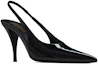 Lookbook (W) Saint Laurent Viper Nero ''Elegante Pelle Verniciata Tacco Aperto'' 6676481TV001000