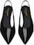 Shop (W) Saint Laurent Viper Nero ''Elegante Pelle Verniciata Tacco Aperto'' 6676481TV001000