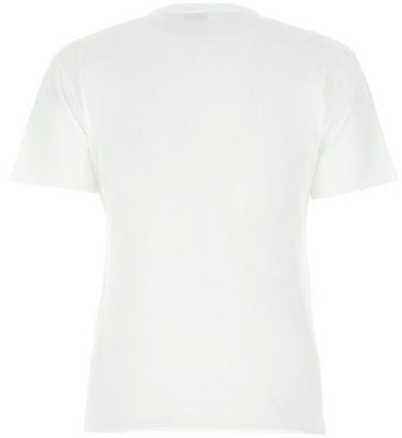 (W) 圣罗兰白色休闲字母印花纯棉短袖T恤。 614271YBRR28486 Lookbook (W) 圣罗兰白色休闲字母印花纯棉短袖T恤。 614271YBRR28486