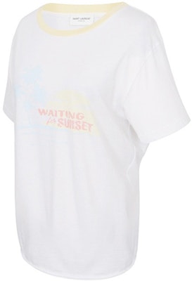 (W) 圣罗兰白色棉质短袖字母设计T恤 503311YB2MY8486 Shop (W) 圣罗兰白色棉质短袖字母设计T恤 503311YB2MY8486