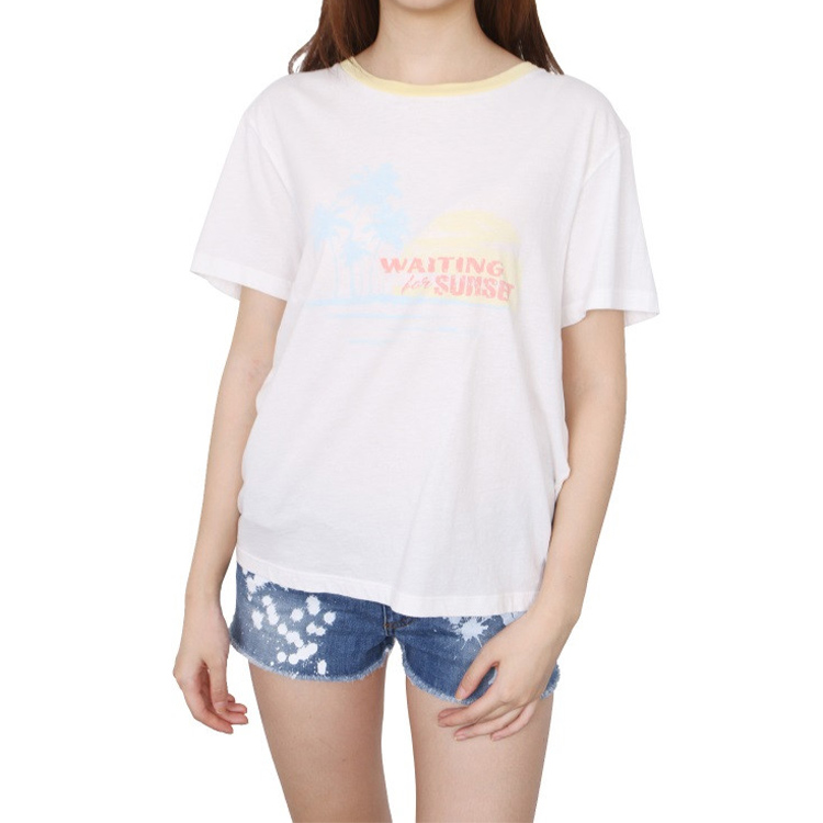 Purchase (W) 圣罗兰白色棉质短袖字母设计T恤 503311YB2MY8486