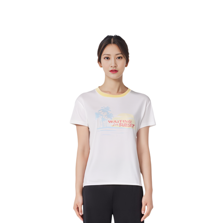 Sizing (W) 圣罗兰白色棉质短袖字母设计T恤 503311YB2MY8486