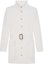 Order (W) 聖羅蘭白色中長款腰帶單排扣外套 659808Y288V9601