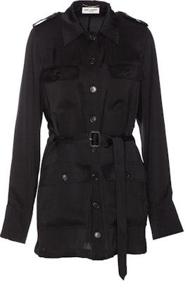 (W) Vestido Negro de Mujer SAINT LAURENT SS24 Casual Manga Larga con Cuello Puntiagudo 778923Y3I951000 Buy (W) Vestido Negro de Mujer SAINT LAURENT SS24 Casual Manga Larga con Cuello Puntiagudo 778923Y3I951000