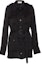 Buy (W) Vestido Negro de Mujer SAINT LAURENT SS24 Casual Manga Larga con Cuello Puntiagudo 778923Y3I951000