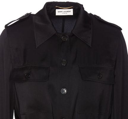 (W) Vestido Negro de Mujer SAINT LAURENT SS24 Casual Manga Larga con Cuello Puntiagudo 778923Y3I951000 Shop (W) Vestido Negro de Mujer SAINT LAURENT SS24 Casual Manga Larga con Cuello Puntiagudo 778923Y3I951000