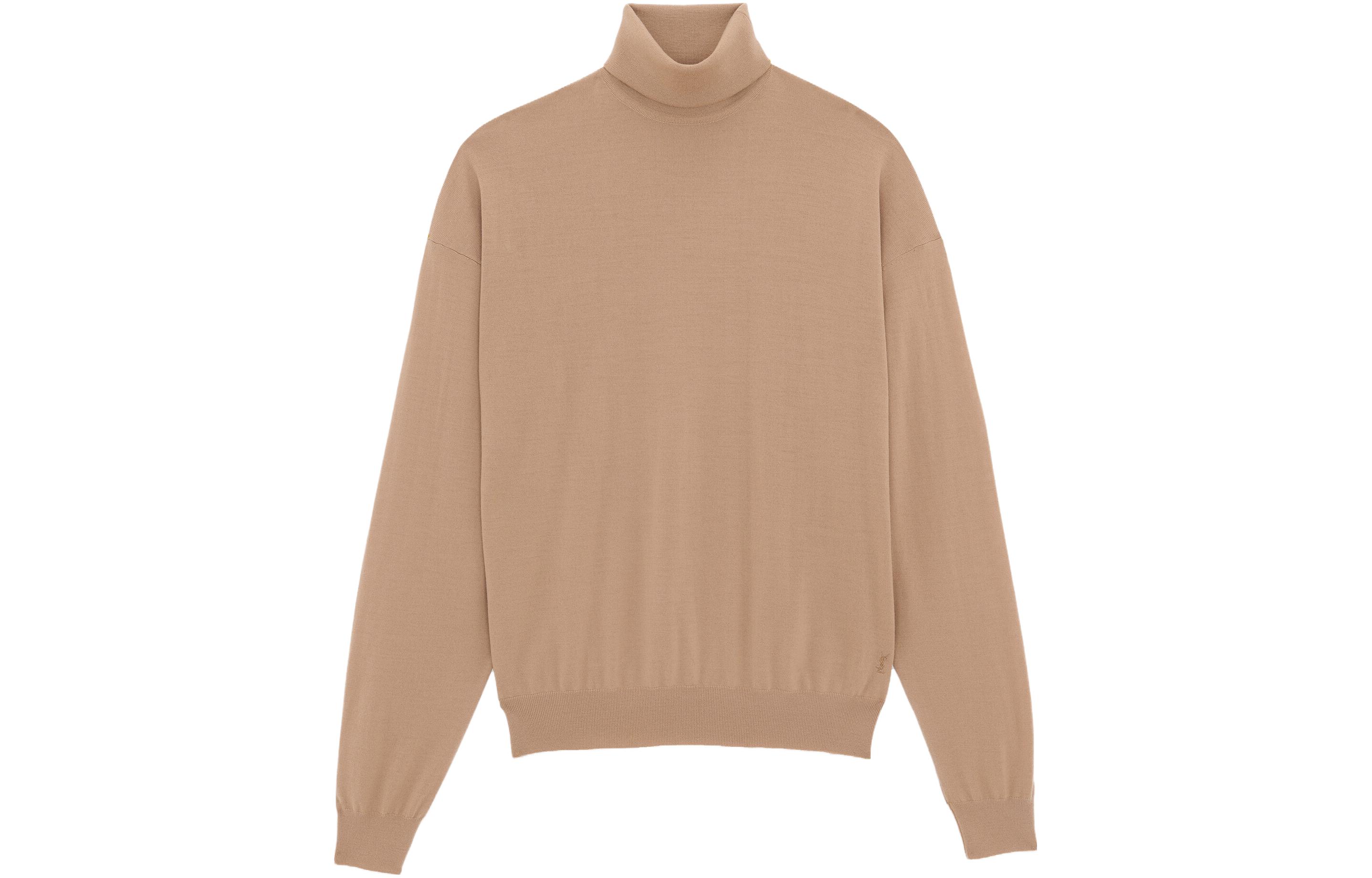 (Women) SAINT LAURENT Women’s Yellow Oversized Turtleneck Long-Sleeve Sweater 755010Y76GM2630