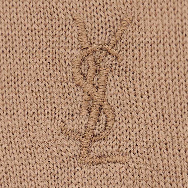 Sizing (W) Jersey Amarillo de Cuello Alto Oversize de Manga Larga para Mujer SAINT LAURENT 755010Y76GM2630