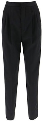 (W) Pantalones de Lana con Bolsillo Saint Laurent Negro 590345Y512W1000 Order (W) Pantalones de Lana con Bolsillo Saint Laurent Negro 590345Y512W1000