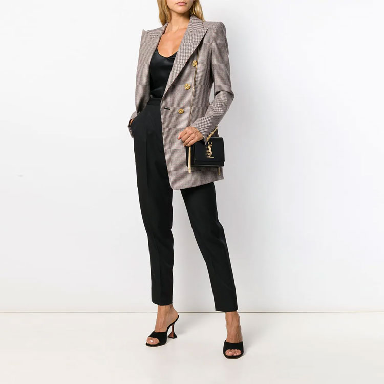 Shop (W) Pantalones de Lana con Bolsillo Saint Laurent Negro 590345Y512W1000