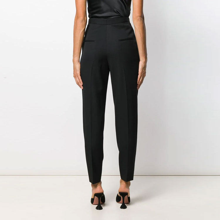 Purchase (W) Pantalones de Lana con Bolsillo Saint Laurent Negro 590345Y512W1000