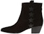 (W) Saint Laurent Wyatt 'Tampal Bintang Hitam Suede' 416469CLTF01000