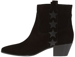 (Women) Saint Laurent Wyatt 'Star Patch Black Suede' 416469CLTF01000 (Women) Saint Laurent Wyatt 'Star Patch Black Suede' 416469CLTF01000