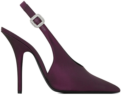 (W) Saint Laurent Yasmeen 'Slingback Ungu' 742038AAB3S6150 Order (W) Saint Laurent Yasmeen 'Slingback Ungu' 742038AAB3S6150