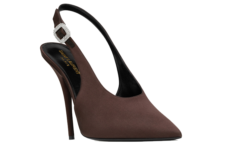 Order (W) Saint Laurent Yasmeen 'Satin Marrón' 7420381UUNN6023