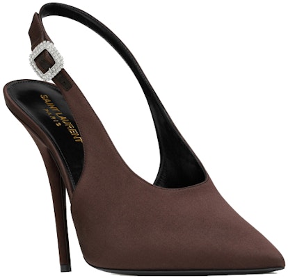 (W) Saint Laurent Yasmeen 'Satin Marrón' 7420381UUNN6023 Order (W) Saint Laurent Yasmeen 'Satin Marrón' 7420381UUNN6023