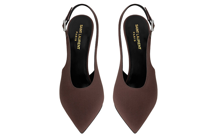 Lookbook (W) Saint Laurent Yasmeen 'Satin Marrón' 7420381UUNN6023