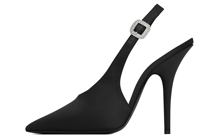 (Women) Saint Laurent Yasmeen Slingback Pumps 'Black' 742038F14NN1000