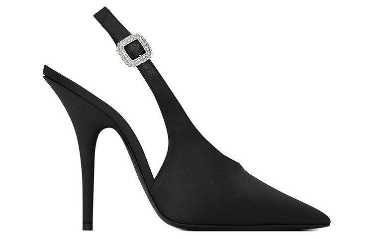 Order (W) Saint Laurent Yasmeen Tacones Slingback 'Negro' 742038F14NN1000
