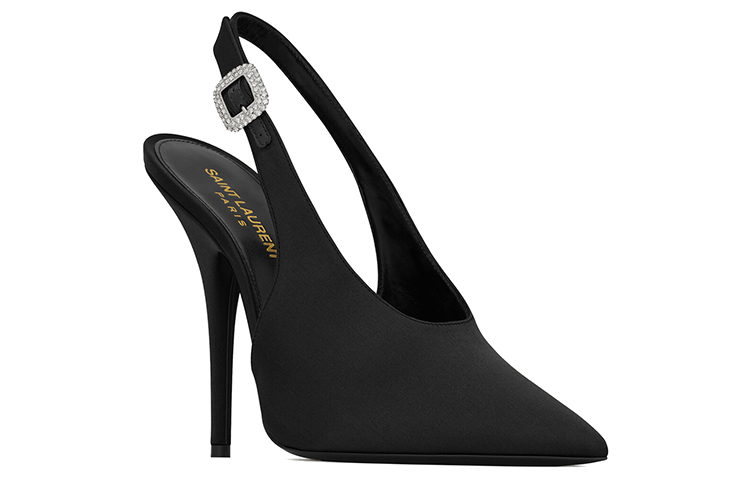 Lookbook (W) Saint Laurent Yasmeen Tacones Slingback 'Negro' 742038F14NN1000