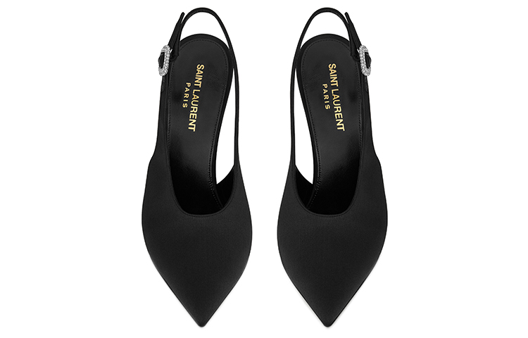 Shop (W) Saint Laurent Yasmeen Tacones Slingback 'Negro' 742038F14NN1000