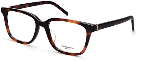 (Women) Saint Laurent YSL Black Brown Square Optical Fashion Glasses Frame Casual Style SL M110/F-005 (Women) Saint Laurent YSL Black Brown Square Optical Fashion Glasses Frame Casual Style SL M110/F-005