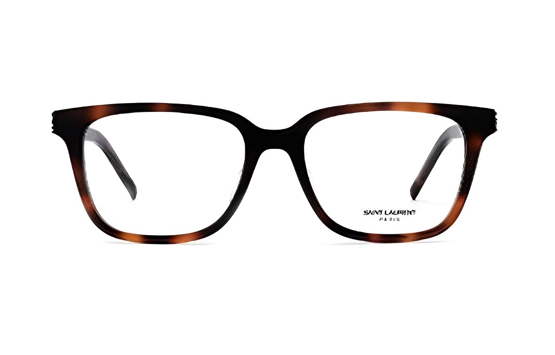Lookbook (W) Saint Laurent YSL Gafas Ópticas Cuadradas Negro Marrón Estilo Casual Fashion. SL M110/F-005