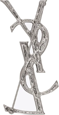 (W) Broche Plateado de Latón con Logo Letras Bambú Saint Laurent YSL. 470371Y15008142 Lookbook (W) Broche Plateado de Latón con Logo Letras Bambú Saint Laurent YSL. 470371Y15008142