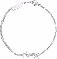 (Women) Saint Laurent YSL Brass Crystal Bracelet for Women. 712345Y15268162 (Women) Saint Laurent YSL Brass Crystal Bracelet for Women. 712345Y15268162